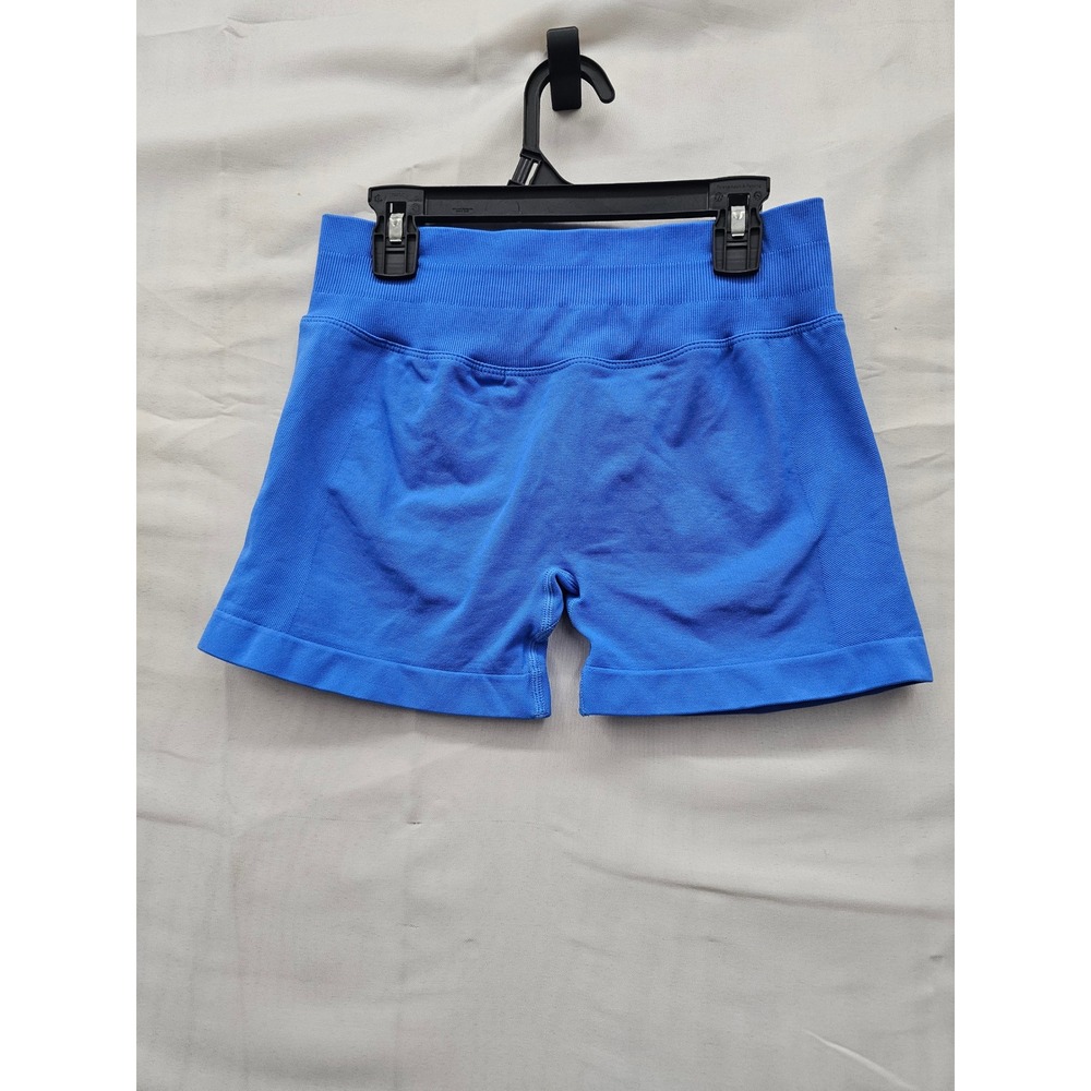 Yeoreo Womens Scrunch Butt Athletic Shorts Blue Polyamide Blend Workout Size L